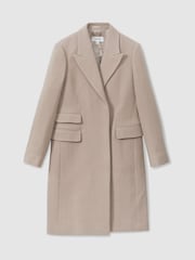 Reiss Stone Louis Petite Wool-Blend Coat - Image 2 of 7