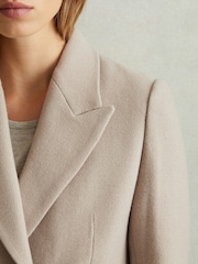 Reiss Stone Louis Petite Wool-Blend Coat - Image 4 of 7