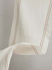 Reiss Cream Liana Wool-Cashmere Fringed Scarf - Image 4 of 4