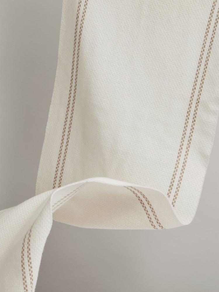 Reiss Cream Liana Wool-Cashmere Fringed Scarf - Image 4 of 4