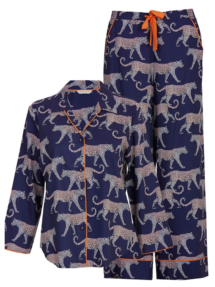 Cyberjammies Blue Printed Long Sleeve Pyjamas Set - Image 4 of 4