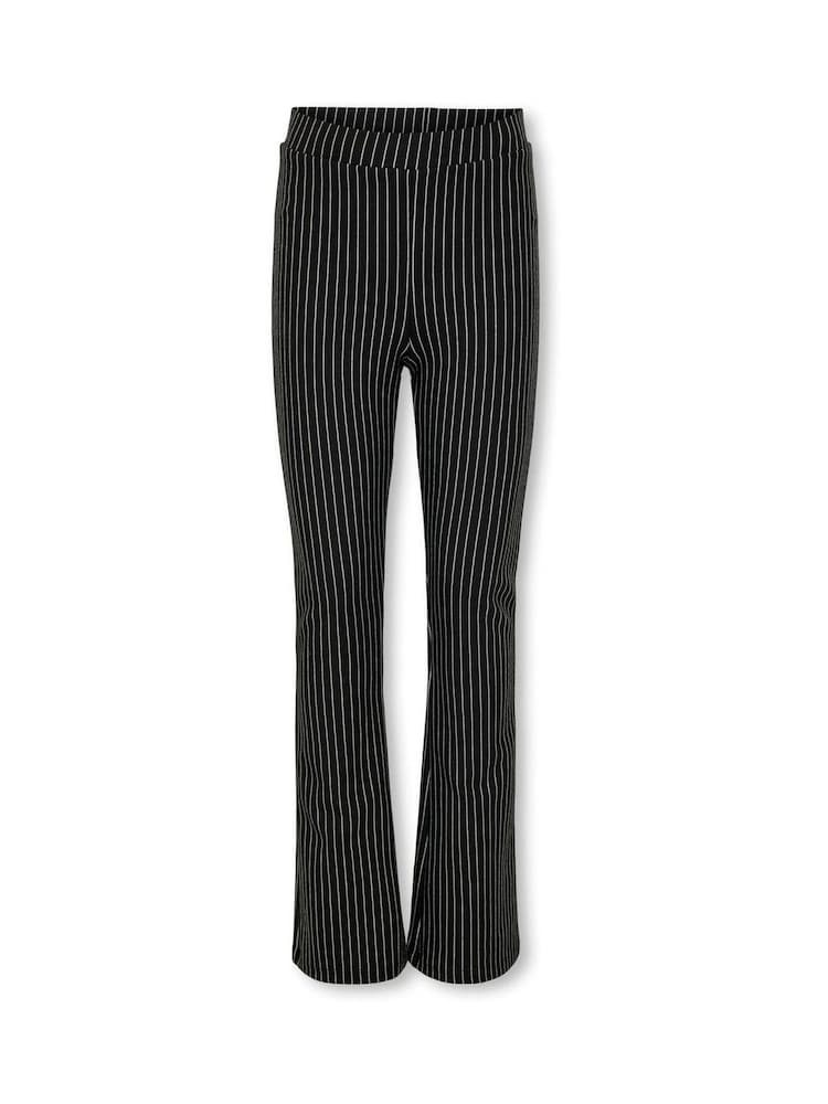 ONLY KIDS Leopard Print Flared Black Trousers - Image 1 of 2 ONLY KIDS Leopard Print Flared Black Trousers - Image 1 of 2