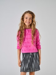 ONLY KIDS Shiny Pleated Skirt - Image 1 of 3