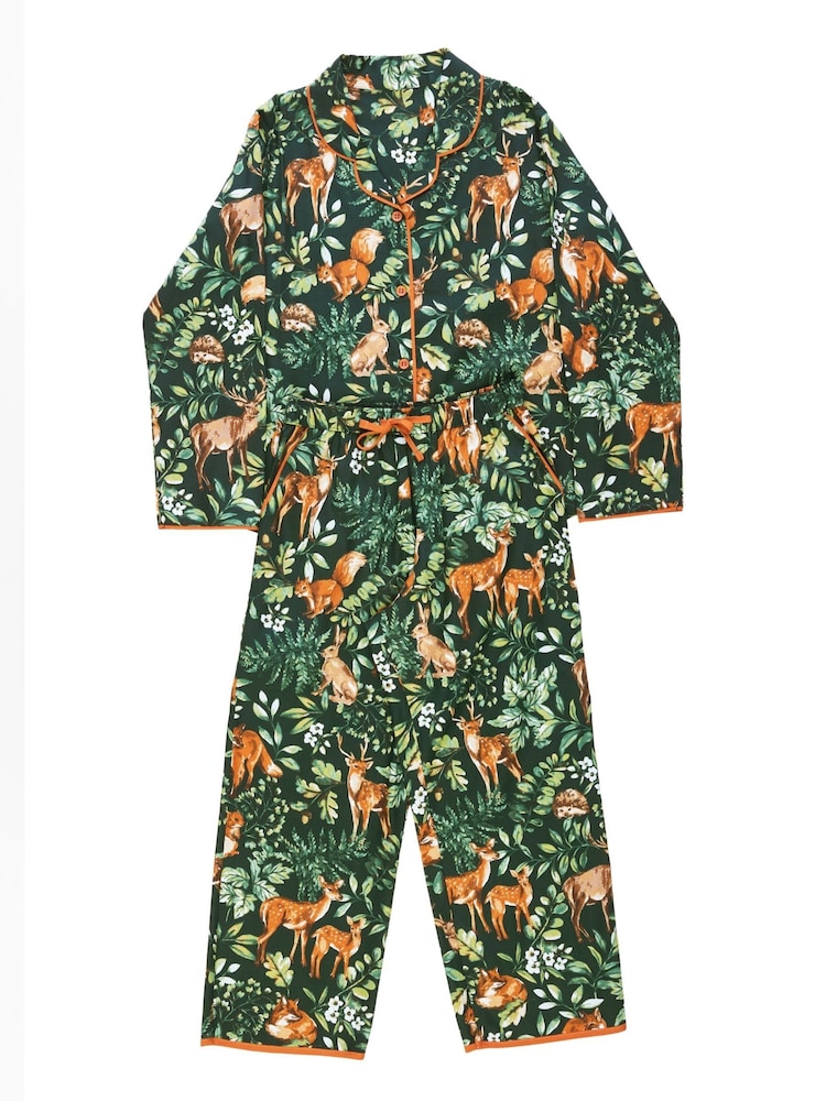 Minijammies Printed Long Sleeve 100% Cotton Pyjama Set - Image 4 of 4