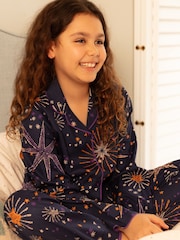 Minijammies Printed Long Sleeve 100% Cotton Pyjama Set - Image 1 of 4