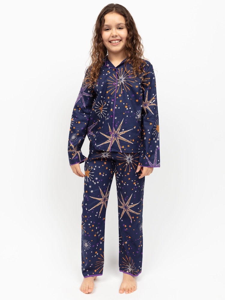 Minijammies Printed Long Sleeve 100% Cotton Pyjama Set - Image 2 of 4