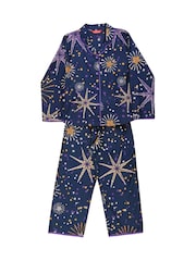 Minijammies Printed Long Sleeve 100% Cotton Pyjama Set - Image 4 of 4