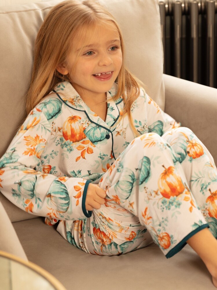 Minijammies Printed Long Sleeve 100% Cotton Pyjama Set - Image 1 of 4