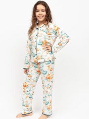 Minijammies Printed Long Sleeve 100% Cotton Pyjama Set - Image 2 of 4