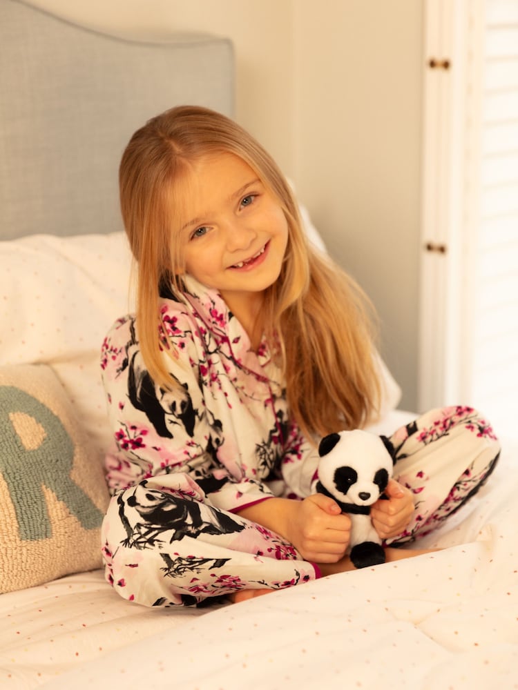 Weiß - Minijammies – bedrucktes Langarm-Pyjama-Set - Bild 1 von 4 Weiß - Minijammies – bedrucktes Langarm-Pyjama-Set - Bild 1 von 4