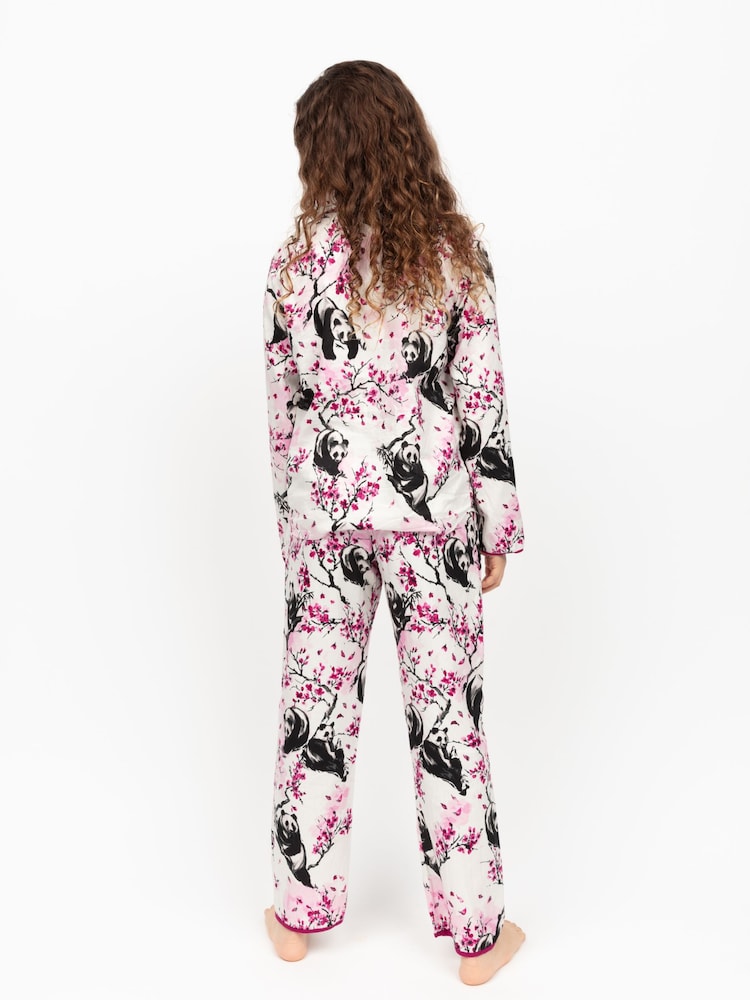 Minijammies Printed Long Sleeve 100% Cotton Pyjama Set - Image 2 of 4