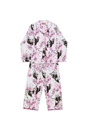 Minijammies Printed Long Sleeve 100% Cotton Pyjama Set - Image 4 of 4
