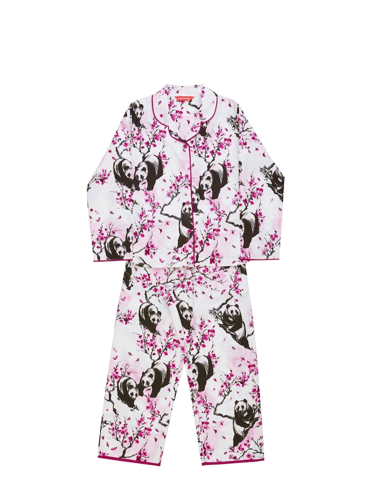 Weiß - Minijammies – bedrucktes Langarm-Pyjama-Set - Bild 4 von 4 Weiß - Minijammies – bedrucktes Langarm-Pyjama-Set - Bild 4 von 4