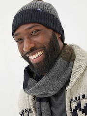 FatFace Navy Leo Beanie - Image 1 of 4