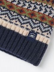FatFace Navy Whistler Beanie - Image 2 of 2