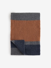 FatFace Navy Colourblock Hat And Scarf Gift Set - Image 3 of 4