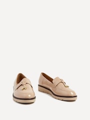 Linzi Nude Nancy Patent Loafers With Tassel Detail - Image 4 of 6