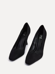 Linzi Black Colette Squared Toe Stiletto Closed Toe Court Heels - Image 4 of 5