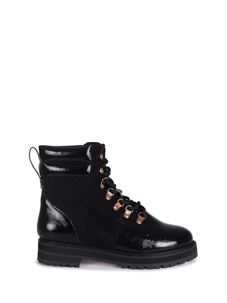 Linzi Black Astrid Court Front Heels With Buckle Detail - Image 2 of 4