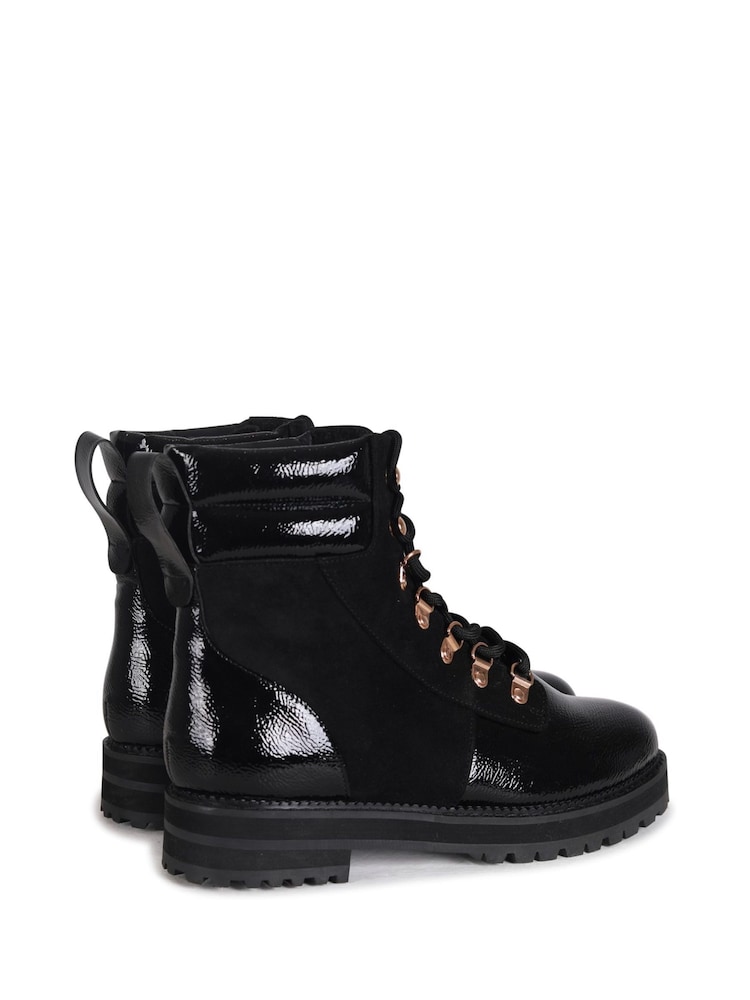 Linzi Black Astrid Court Front Heels With Buckle Detail - Image 4 of 4