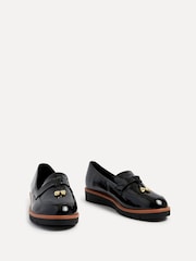 Linzi Black Nancy Patent Loafers With Tassel Detail - Image 3 of 5