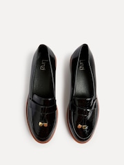 Linzi Black Nancy Patent Loafers With Tassel Detail - Image 4 of 5