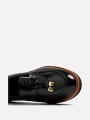 Linzi Black Nancy Patent Loafers With Tassel Detail - Image 5 of 5