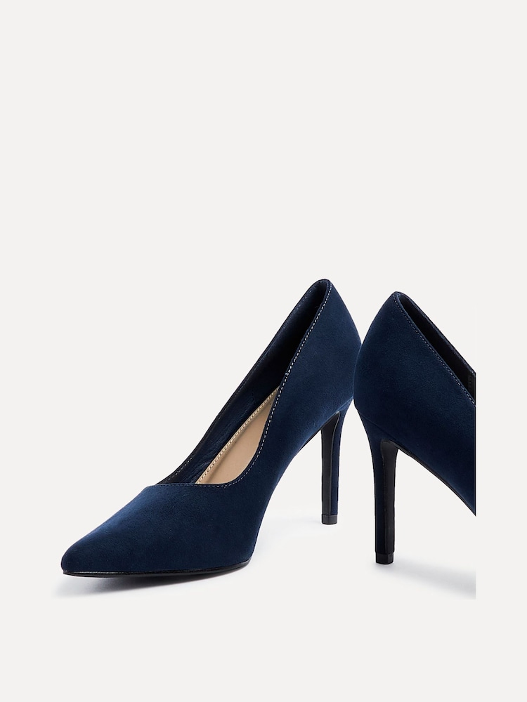 Linzi Blue Opera Stiletto Closed Toe Court Heels - Image 5 of 5