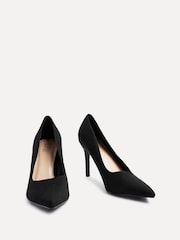 Linzi Black Opera Stiletto Closed Toe Court Heels - Image 2 of 5