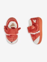 JoJo Maman Bébé Orange Fox Slipper Shoes - Image 3 of 4