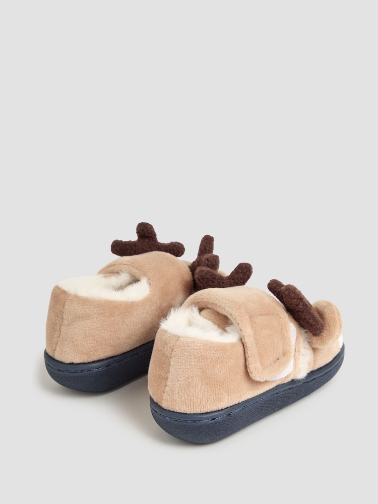 Zapatillas de Navidad con Reno de JoJo Maman Bébé - Imagen 2 de 4 Zapatillas de Navidad con Reno de JoJo Maman Bébé - Imagen 2 de 4