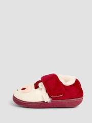 JoJo Maman Bébé Red Santa Christmas Santa Slipper Shoes - Image 3 of 4