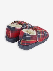 JoJo Maman Bébé Red Tartan Slipper Shoes - Image 2 of 3