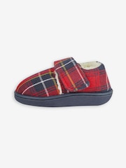JoJo Maman Bébé Red Tartan Slipper Shoes - Image 3 of 3
