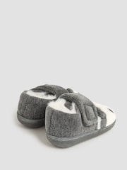 JoJo Maman Bébé Grey Panda Slipper Shoes - Image 2 of 4
