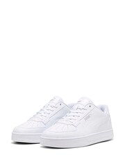 Puma Cotton White Mens Caven 2.0 Sneakers Trainers - Image 4 of 6