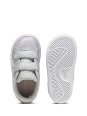 Puma Grey PUMA Smash 3.0 Glitz Glam Toddlers' Trainers - Image 5 of 6