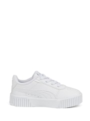 Puma White Carina 2.0 AC Babies Trainers - Image 1 of 6