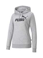 Puma Grey Essentials Logo Women's Hoodie - Image 1 of 2