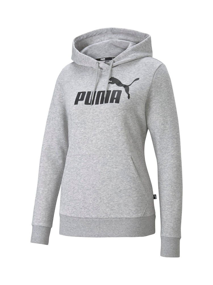 Puma Grey Essentials Logo Women's Hoodie - Image 1 of 2