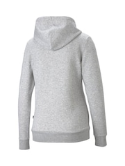 Puma Grey Essentials Logo Women's Hoodie - Image 2 of 2