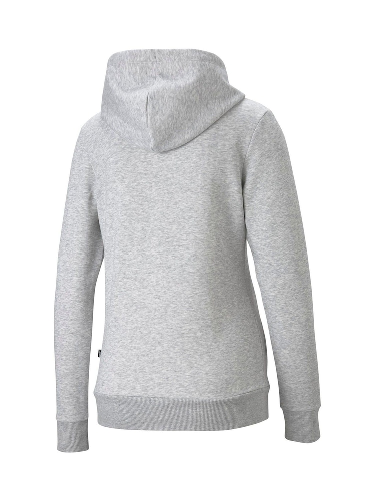 Puma Grey Essentials Logo Women's Hoodie - Image 2 of 2