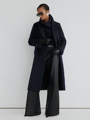 Atelier Wool-Blend Double-Breasted Long Coat - Image 1 of 11