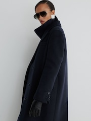 Atelier Wool-Blend Double-Breasted Long Coat - Image 10 of 11