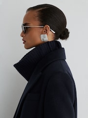 Atelier Wool-Blend Double-Breasted Long Coat - Image 4 of 11