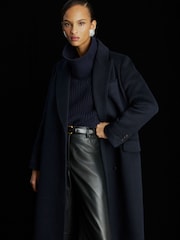 Atelier Wool-Blend Double-Breasted Long Coat - Image 9 of 11