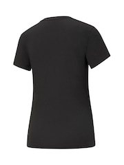 Puma Black Womens Essentials Logo 100% Cotton T-Shirt - Image 5 of 5
