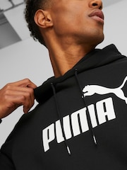 Puma Black Men Essentials Big Logo Hoodie - Image 3 of 5