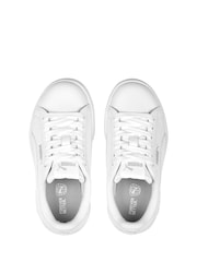 Puma Light White Girls Smsah 3.0 L Glitter Sneakers - Image 3 of 5