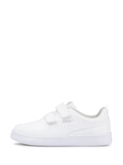 Puma White Courtflex V2 Kids' Trainers - Image 2 of 6
